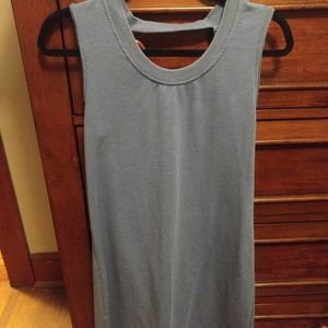 Sunidays Dusty blue dress cutout & zipper detail